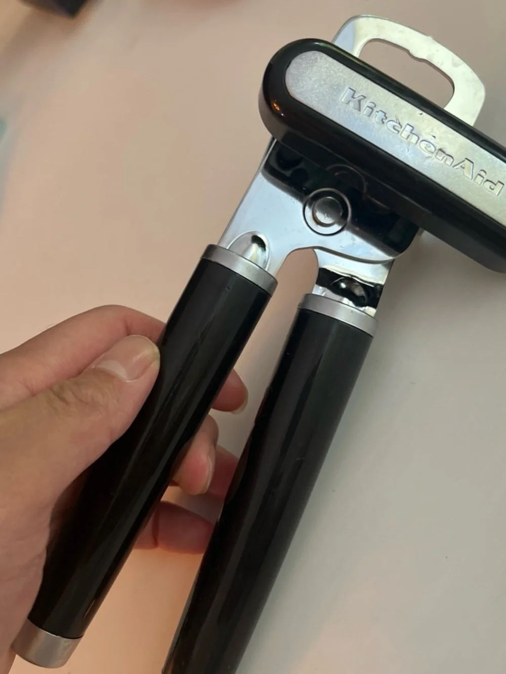 KitchenAid Black Stainless Steel Can Opener with Comfort Grip